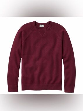 L.L.Bean Men's Wicked Soft Cotton Cashmere Crewneck Sweater